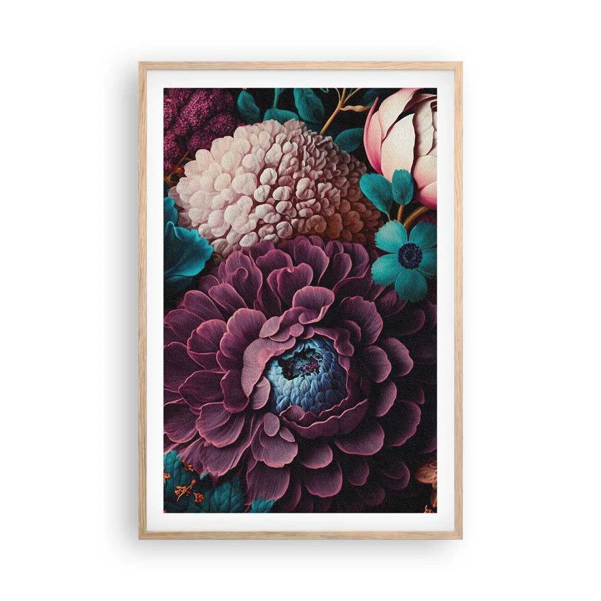 Poster in cornice rovere chiaro - Ricchezza della natura - 61x91 cm