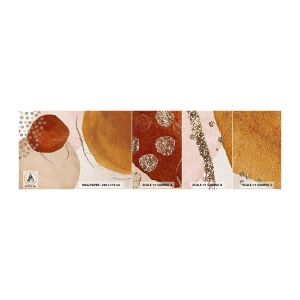 Campione di Fotomurale Adesivo Deluxe Sticker - Rotondità e movimento - Astrazione, Pezzo, Modello moderno - 100x30 cm