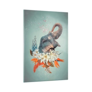 Quadro su vetro - Barrito di gioia - 70x100 cm