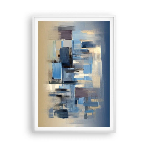 Poster in cornice bianca - Struttura blu - 70x100 cm