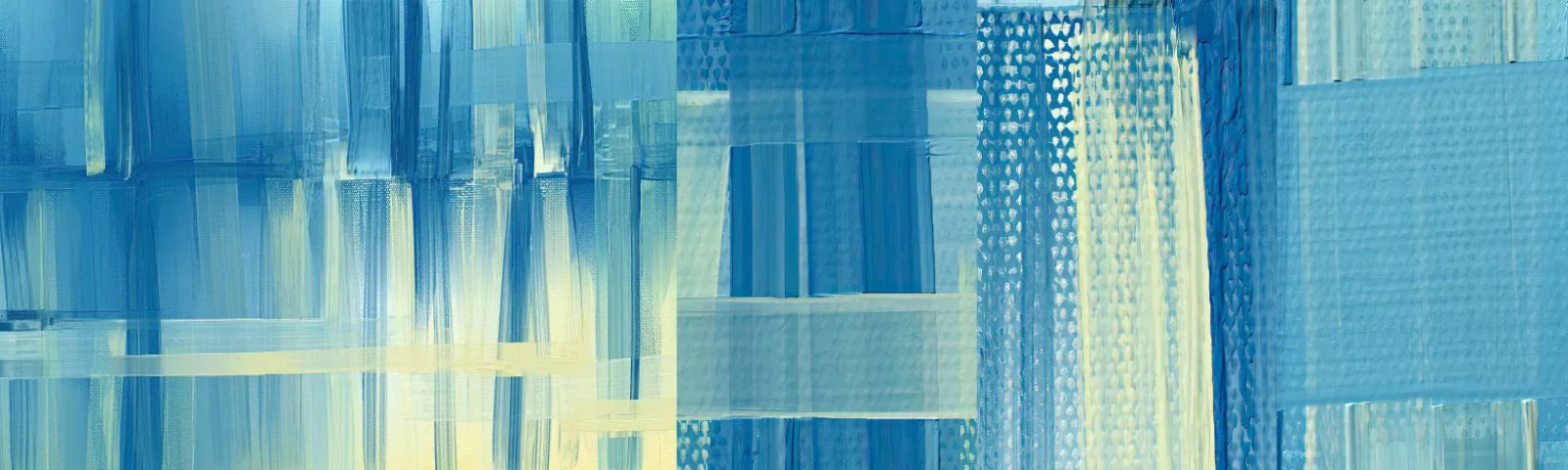 Campione Di Fotomurale Standard Eco - Composizione in turchese - Astrazione, Cinghie, Marittimo - 100x30 cm