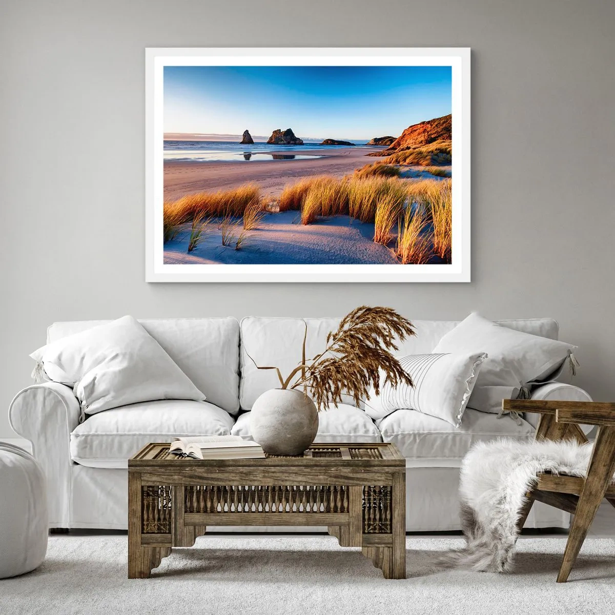 Poster in cornice bianca - Per i cercatori di pace - 60x60 cm