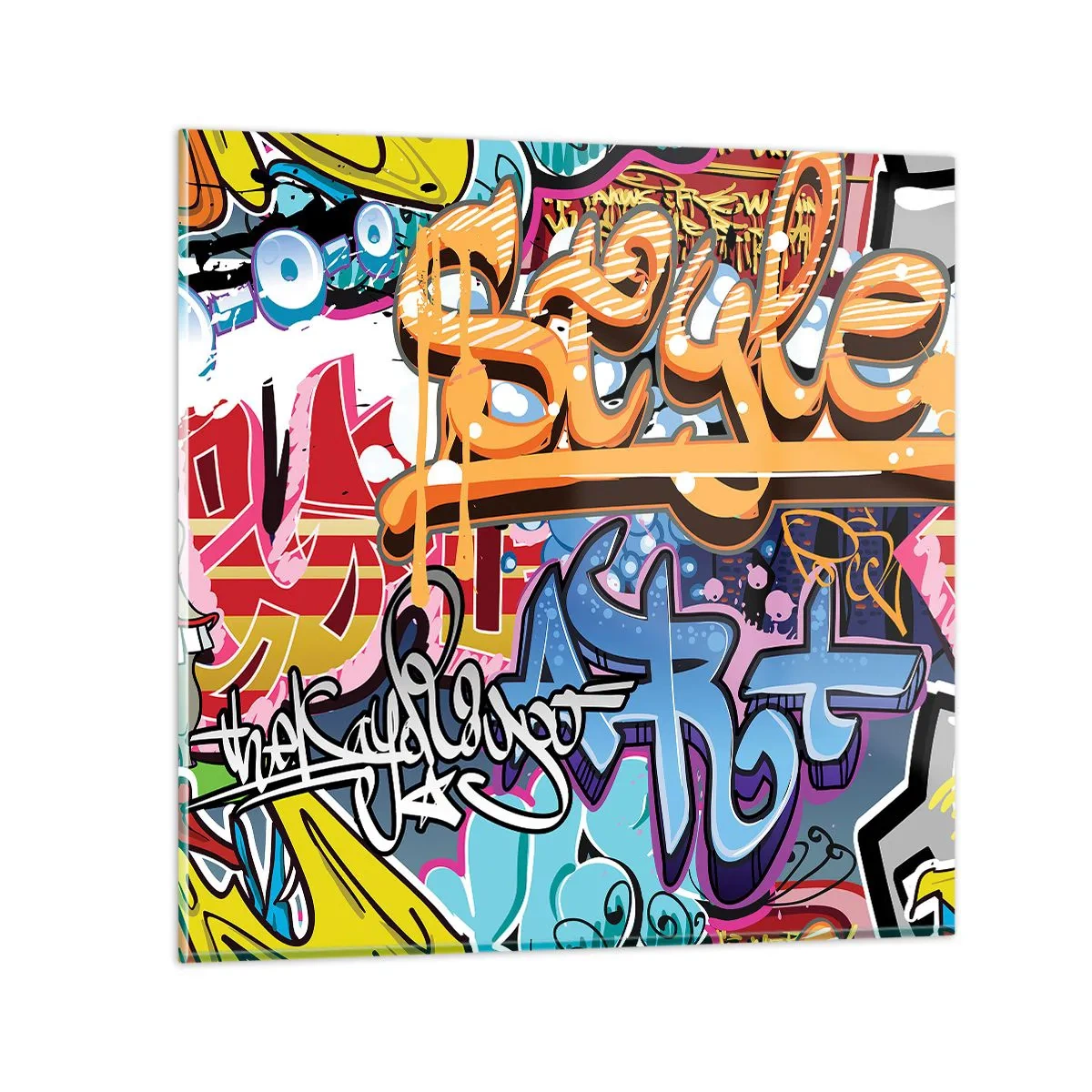 Quadro su vetro - Murali, murali, murali… - 50x50 cm