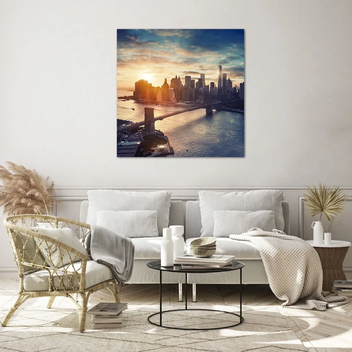 Quadro su vetro - Il monumento alla cultura dell'occidente - 50x50 cm