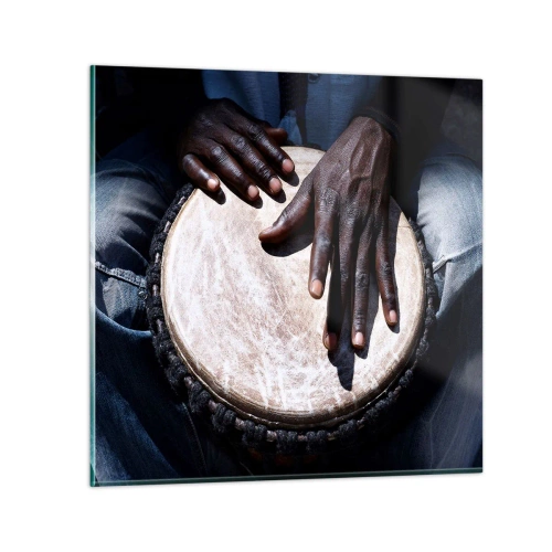 Quadro su vetro - Vivi al tuo ritmo - 30x30 cm