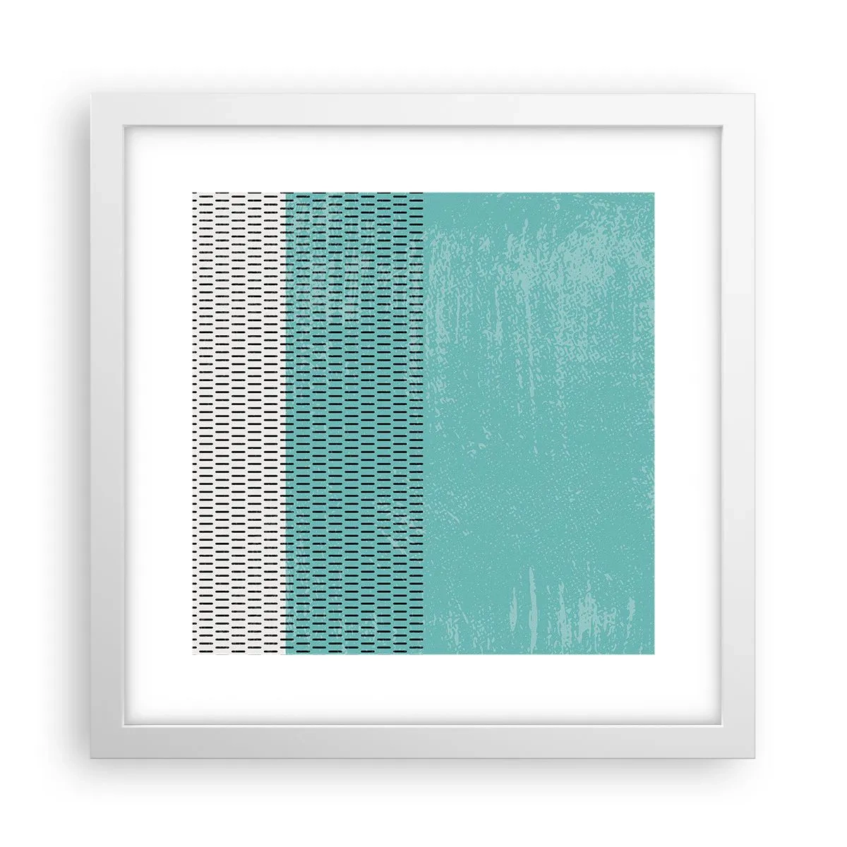 Poster in cornice bianca - Composizione equilibrata - 30x30 cm