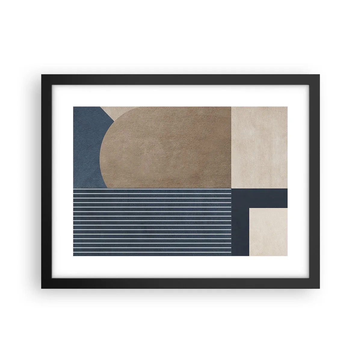 Poster in cornice nera - Composizione di semplicità e rotondità - 40x30 cm