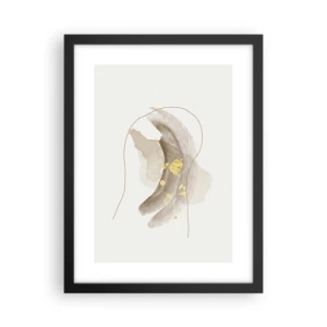 Poster in cornice nera - Incontro nello spazio - 30x40 cm