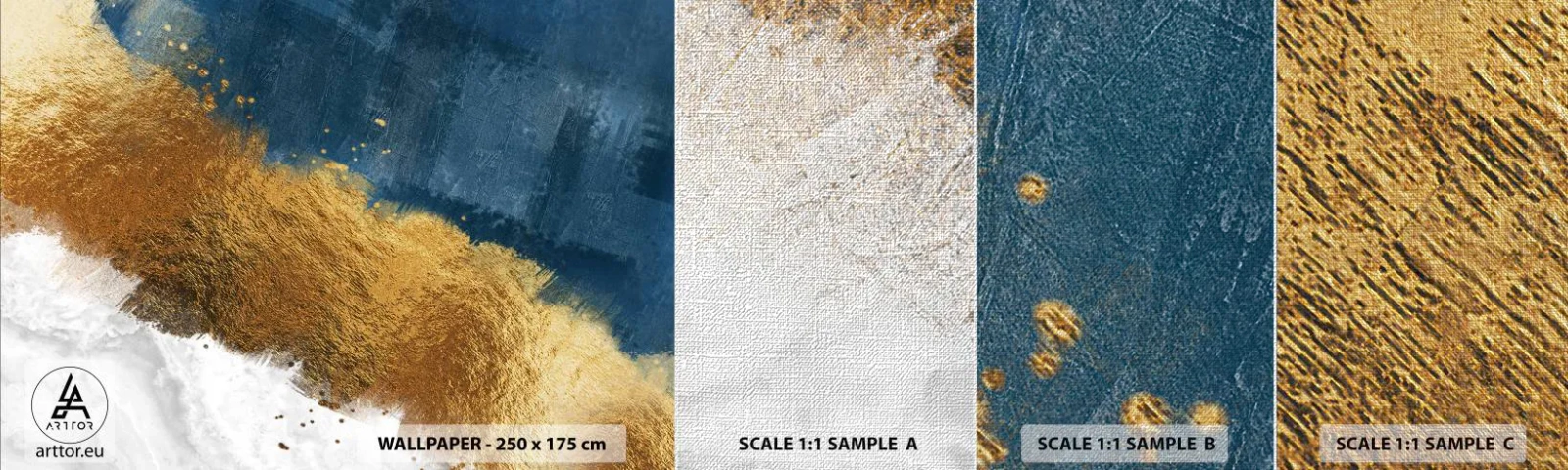 Campione di Fotomurale Premium Canvas - I colori dell'estate - Art Deco, Pezzo, Moderno - 100x30 cm