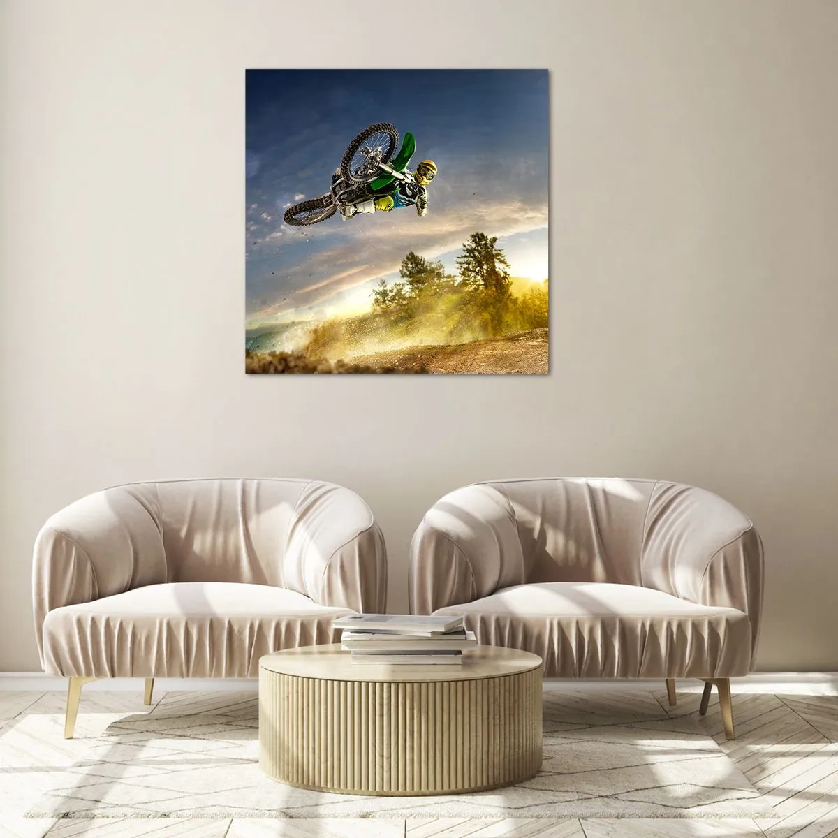 Quadro su vetro - Accendi le emozioni! - 70x70 cm