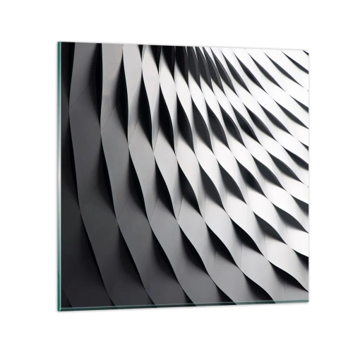 Quadro su vetro - Sulla cresta dell'onda - 40x40 cm