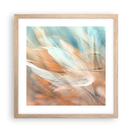 Poster in cornice rovere chiaro - Nel paese della mitezza - 40x40 cm