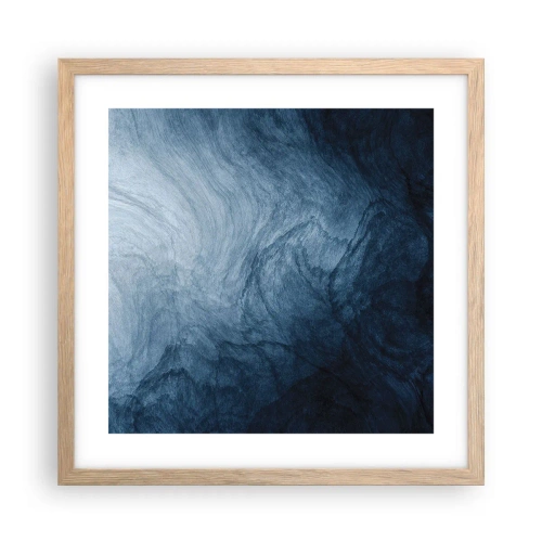 Poster in cornice rovere chiaro - Arrivando in profondità - 40x40 cm