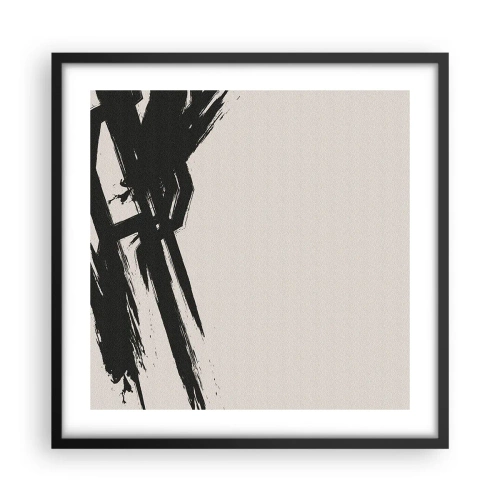 Poster in cornice nera - Corsa sfrenata - 50x50 cm