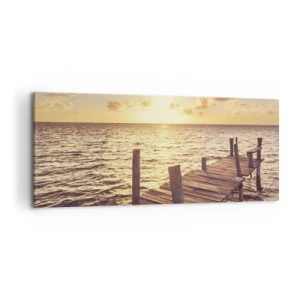 Quadro su tela - Stampe su Tela - Il paese dorato della mitezza - 100x40 cm