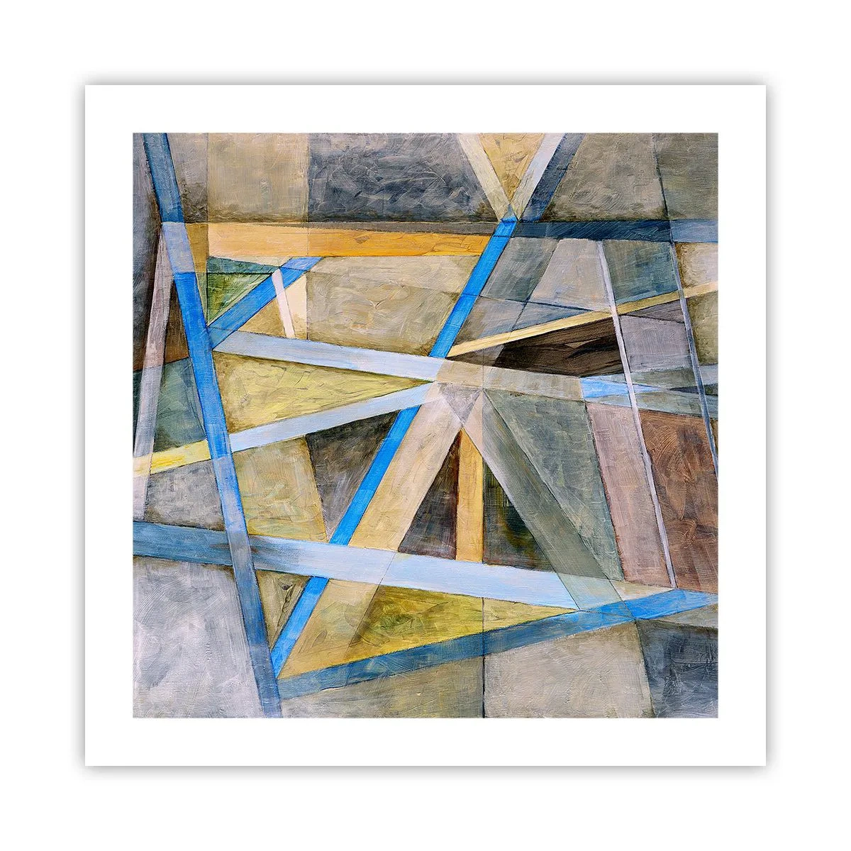 Poster - Dritto o obliquo? - 50x50 cm