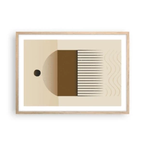 Poster in cornice rovere chiaro - Diversi stati - 70x50 cm