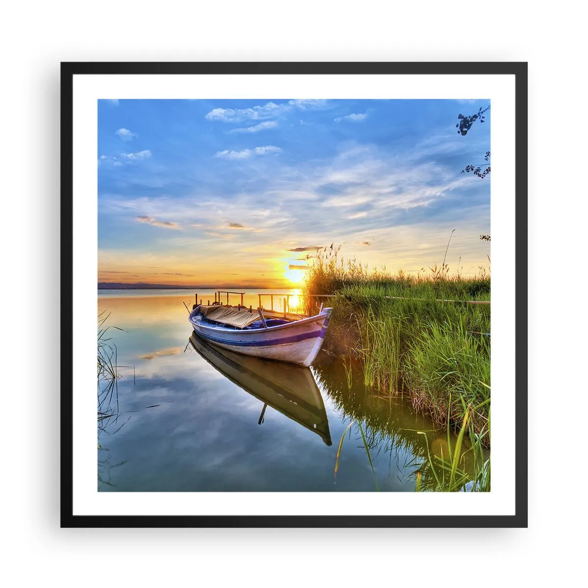 Poster in cornice nera - L'insenatura dei sogni realizzati - 60x60 cm