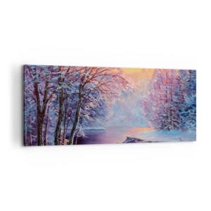 Quadro su tela - Stampe su Tela - I colori dell'inverno - 100x40 cm