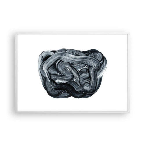 Poster in cornice bianca - Non è così semplice - 100x70 cm