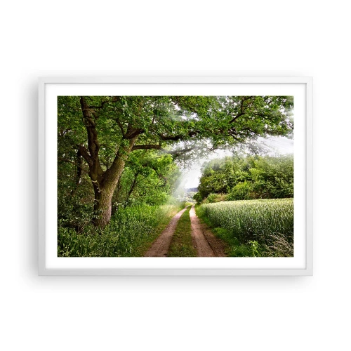 Poster in cornice bianca - Et in Arcadia ego - 70x50 cm