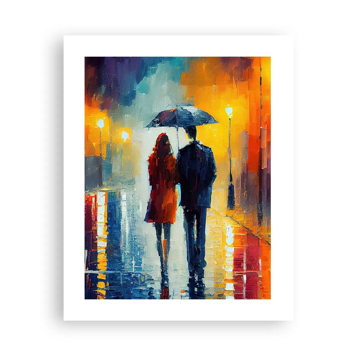 Poster - Insieme la notte è colorata - 40x50 cm