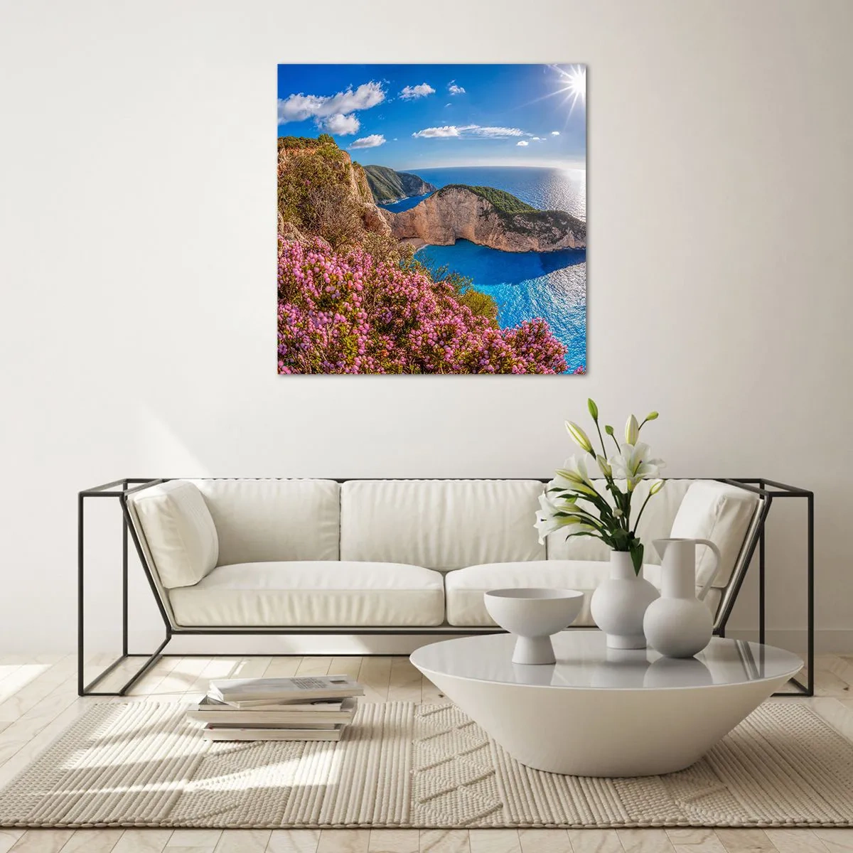 Quadro su vetro - Le mie grosse vacanze greche - 70x70 cm