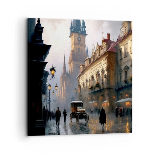 Quadro su tela - Stampe su Tela - Il fascino delle sere di Praga - 70x70 cm
