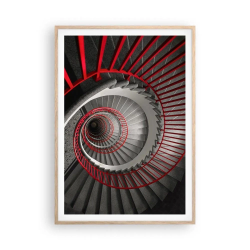 Poster in cornice rovere chiaro - I giochi dell'architettura - 70x100 cm