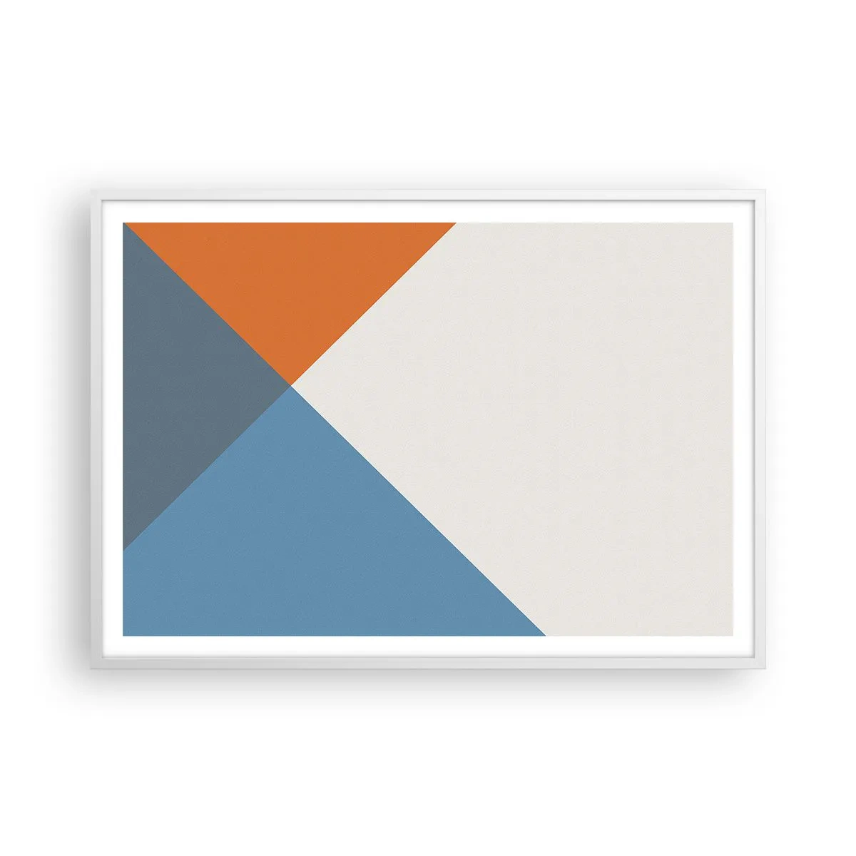 Poster in cornice bianca - Ad angolo... - 100x70 cm