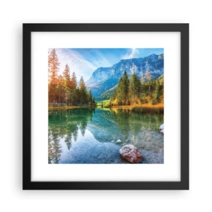 Poster in cornice nera - La mitezza dell'autunno - 30x30 cm
