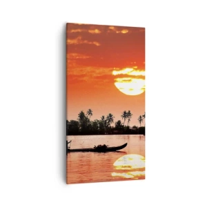 Quadro su tela - Stampe su Tela - La calma dei tropici al tramonto - 55x100 cm