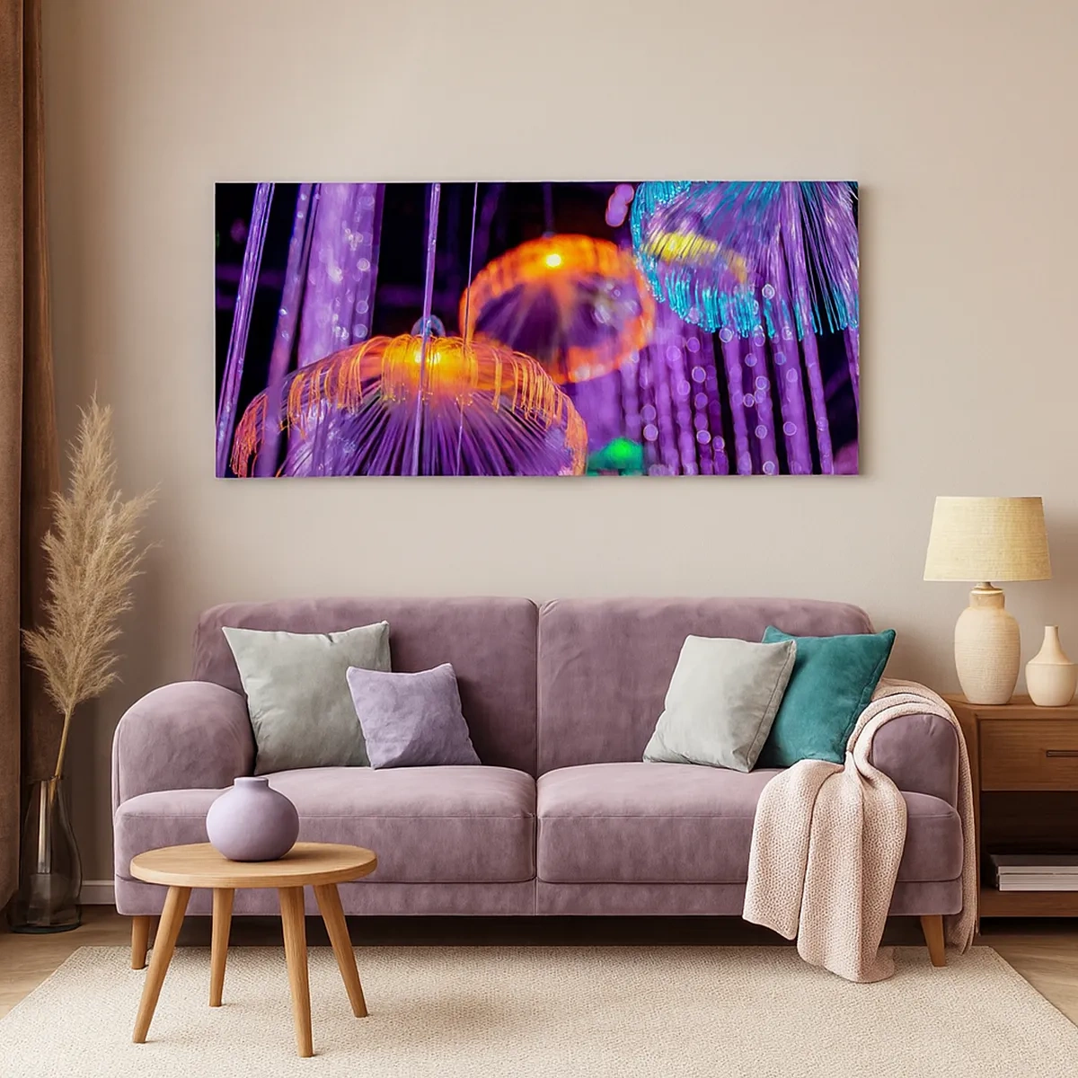 Quadro su tela - Stampe su Tela - Fontane di luce - 30x30 cm