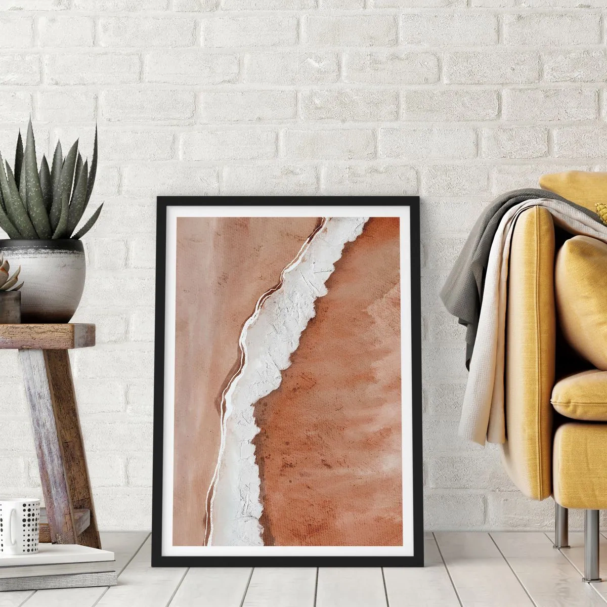 Poster in cornice nera - Nei colori della terra - 61x91 cm