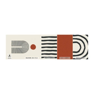 Campione di Fotomurale Adesivo Deluxe Sticker - Magnetismo di forme e colori - Astrazione, Grafica, Modello moderno - 100x30 cm