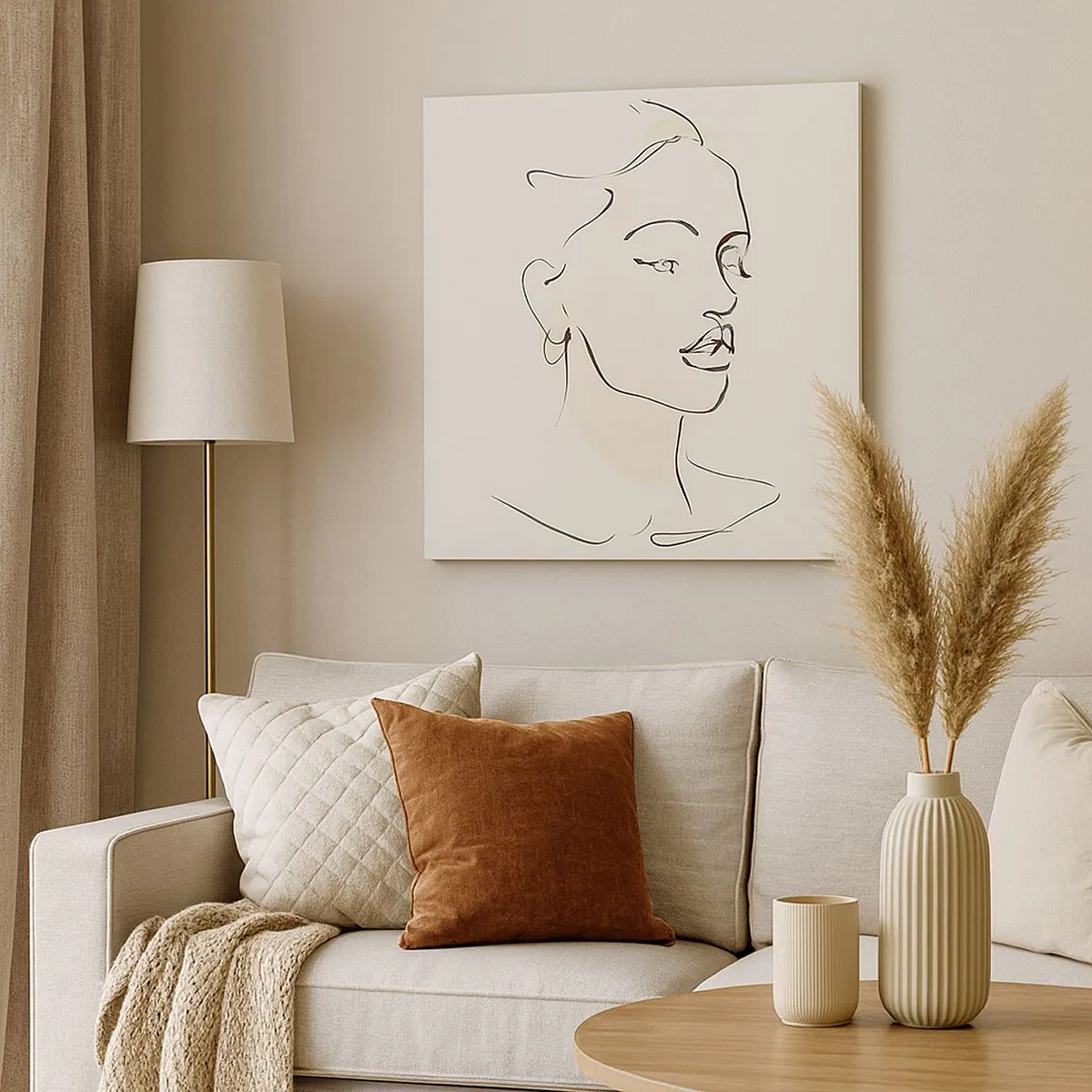 Quadro su tela - Stampe su Tela - Linea sicura - 30x30 cm