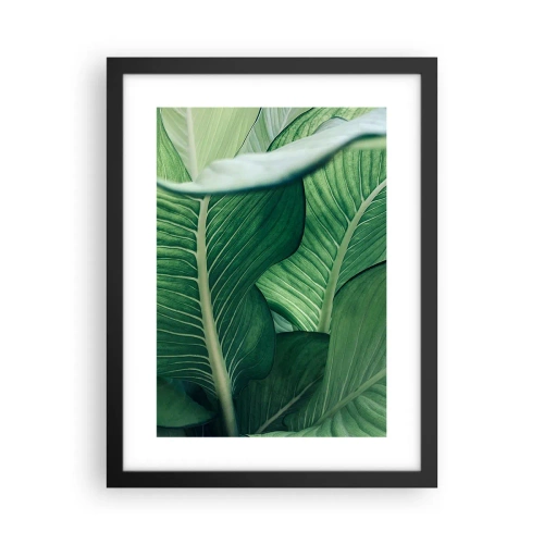 Poster in cornice nera - Una vita intensamente verde - 30x40 cm