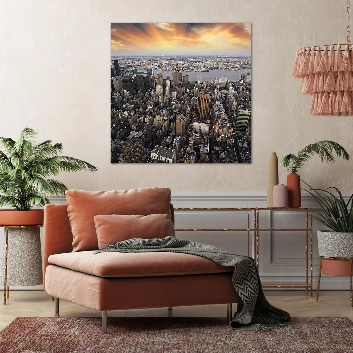 Quadro su tela - Stampe su Tela - Il cuore pulsante dei nostri tempi - 60x60 cm