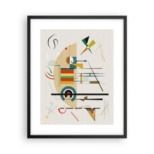Poster in cornice nera - E il mondo ride - 40x50 cm