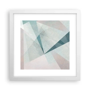 Poster in cornice bianca - Con calma ma dinamicamente - 30x30 cm