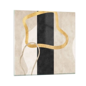 Quadro su vetro - Forme intrecciate - 60x60 cm