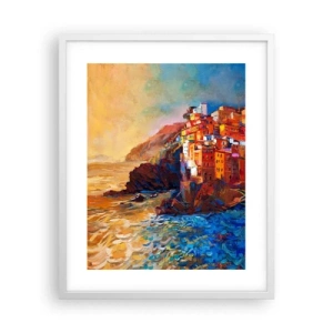 Poster in cornice bianca - Atmosfera italiana - 40x50 cm