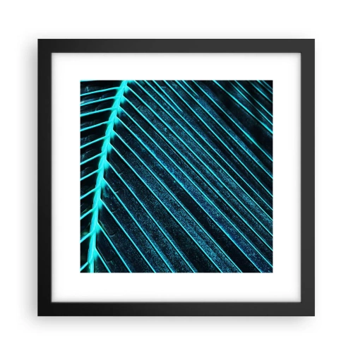 Poster in cornice nera - La struttura del verde - 30x30 cm