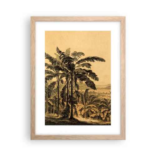 Poster in cornice rovere chiaro - Nel clima coloniale - 30x40 cm