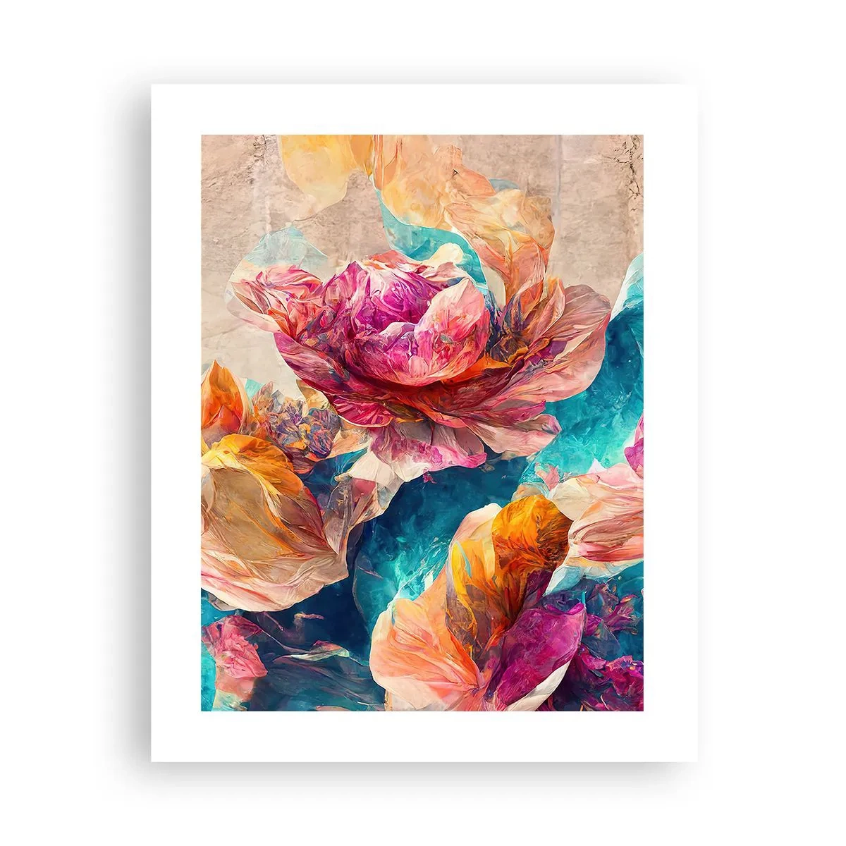 Poster - Lo splendore colorato del bouquet - 40x50 cm