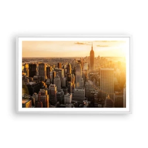 Poster in cornice bianca - Crescere al sole - 91x61 cm