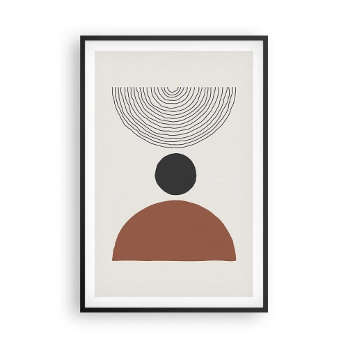 Poster in cornice nera - Al centro dell'attenzione - 61x91 cm