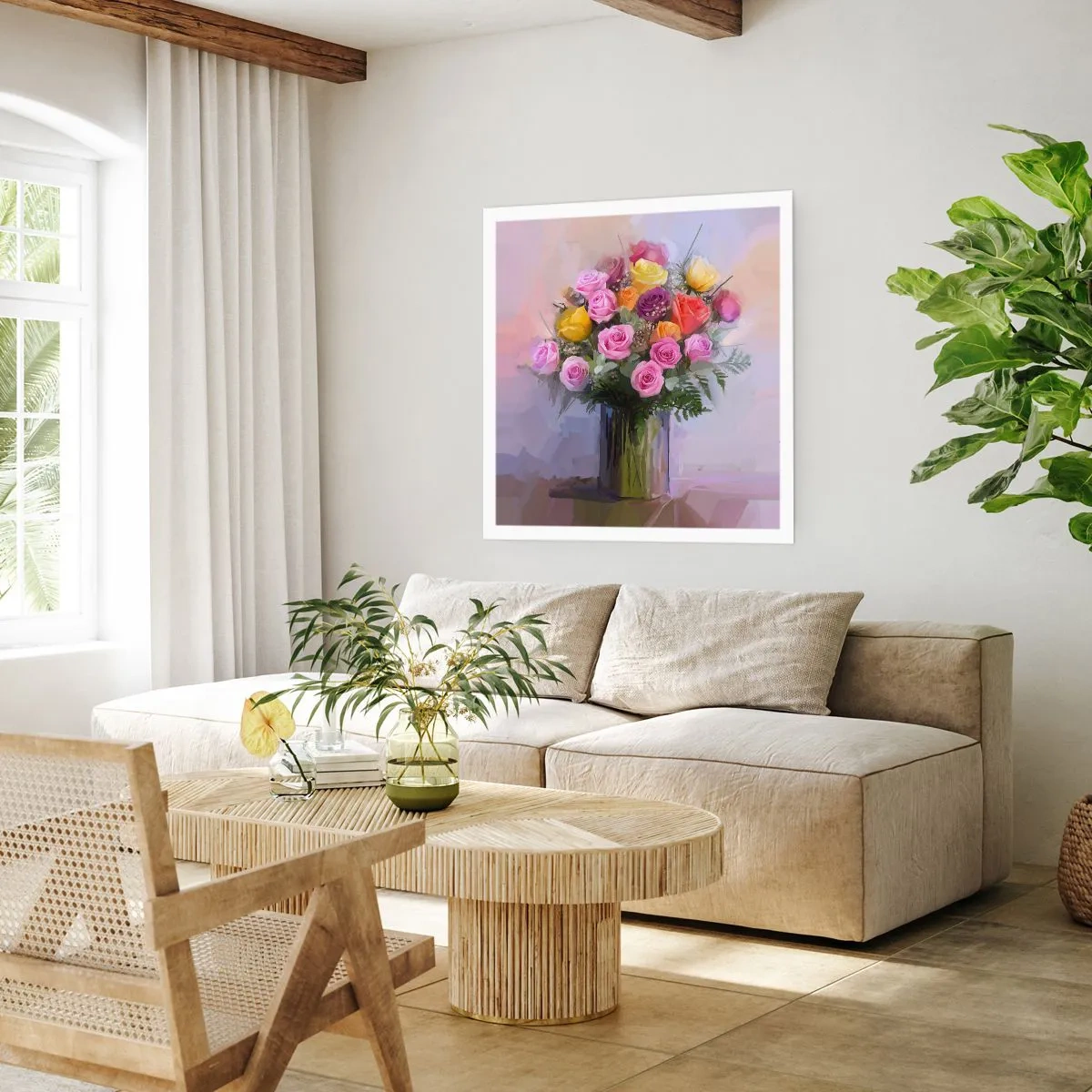 Poster - Bellezza immobile - 40x40 cm