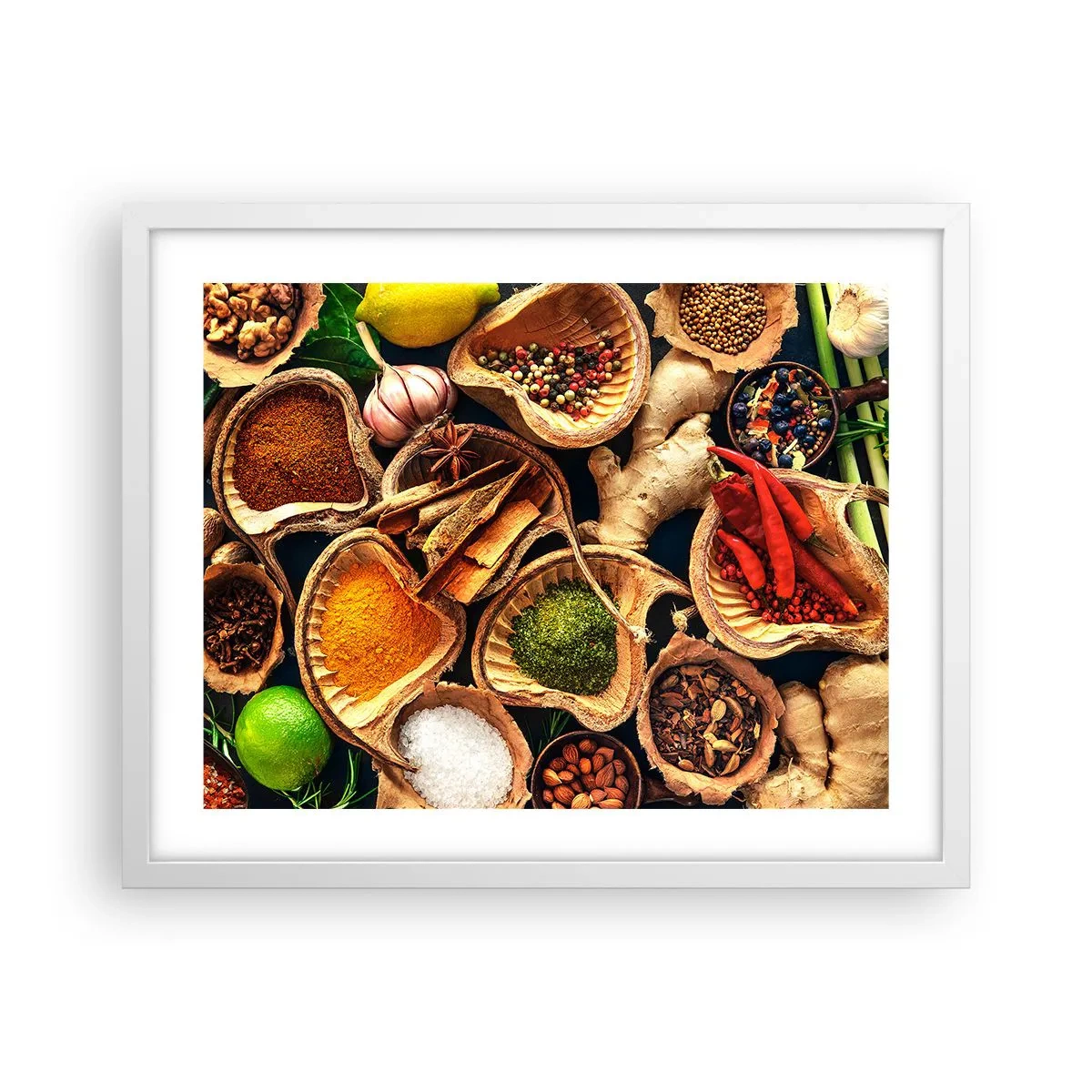 Poster in cornice bianca - Prendi quello che vuoi - 50x40 cm