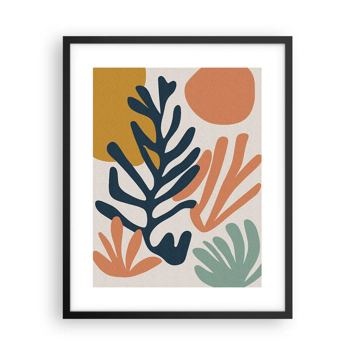Poster in cornice nera - Mare di coralli - 40x50 cm
